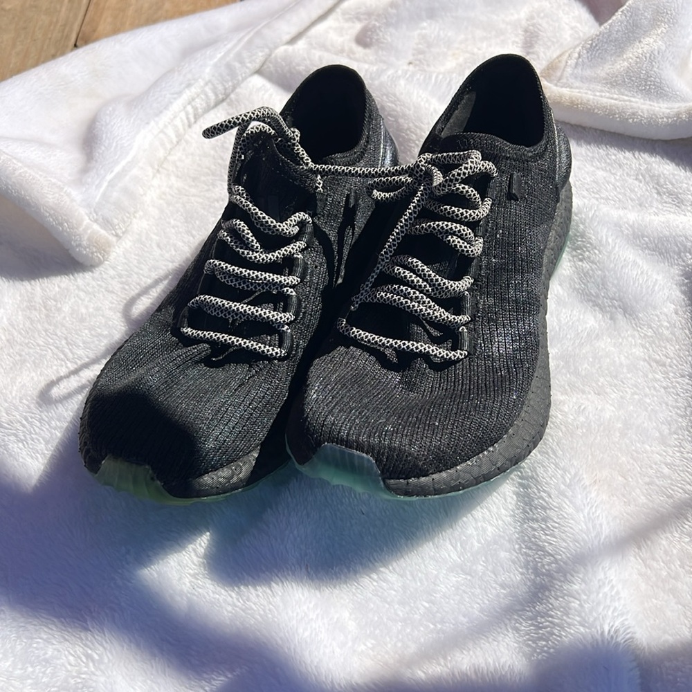 Womens size 8.5 custom painted adidas pure boost.